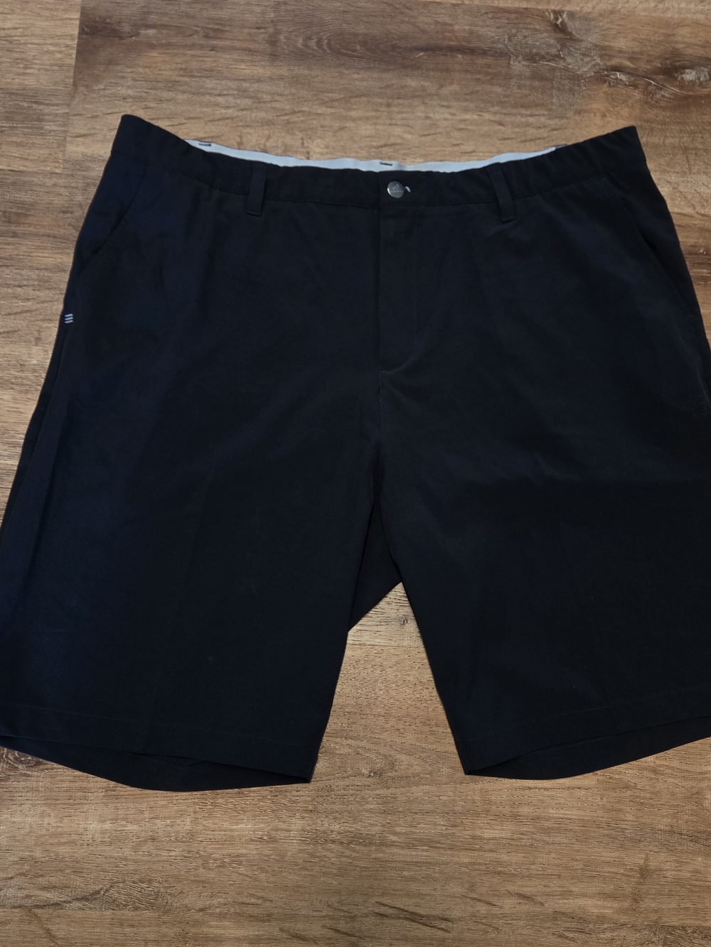 adidas Black Flat Front Men's Shorts Size 42